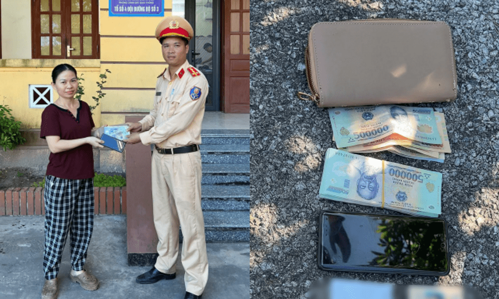 Công an xác minh loạt tờ tiền mệnh giá 20.000 - 500.000 đồng rơi trên đường