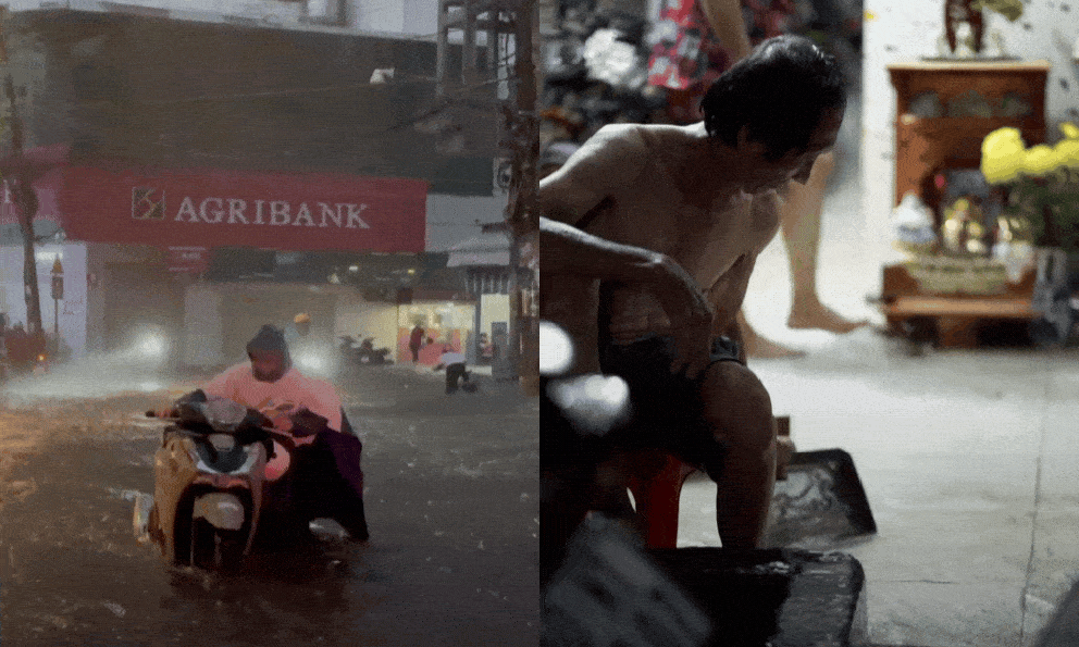 Nửa đêm, người dân TP.HCM vẫn tát nước, nháo nhác kê đồ đạc: 