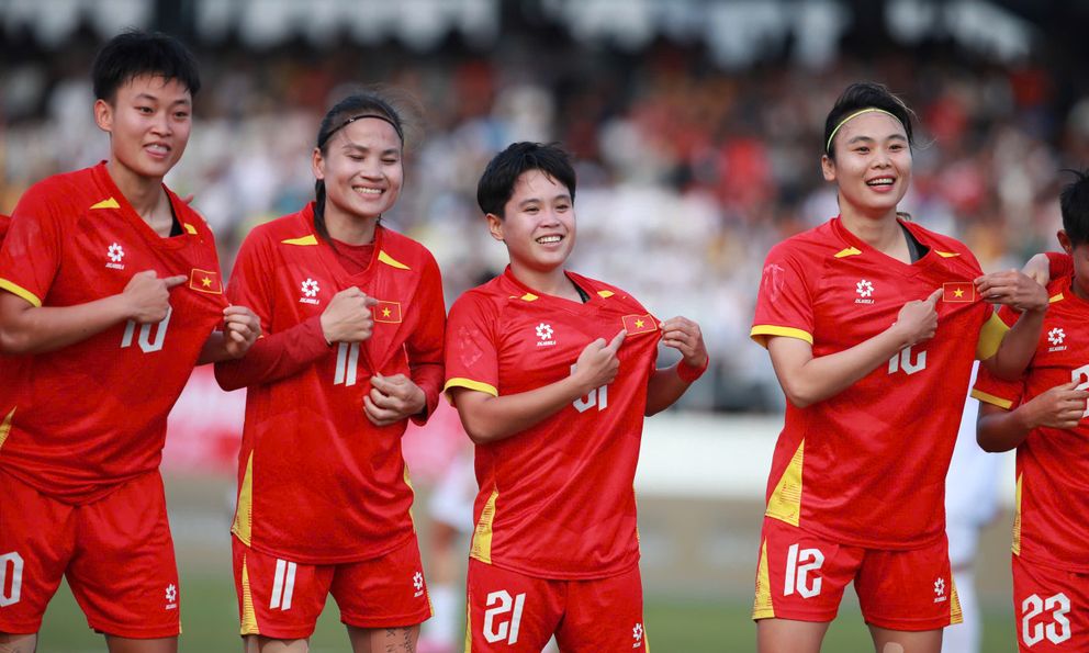 Nữ Việt Nam 2-0 Nữ Myanmar: Hiên ngang đầu bảng, vào Bán kết đấu Indonesia
