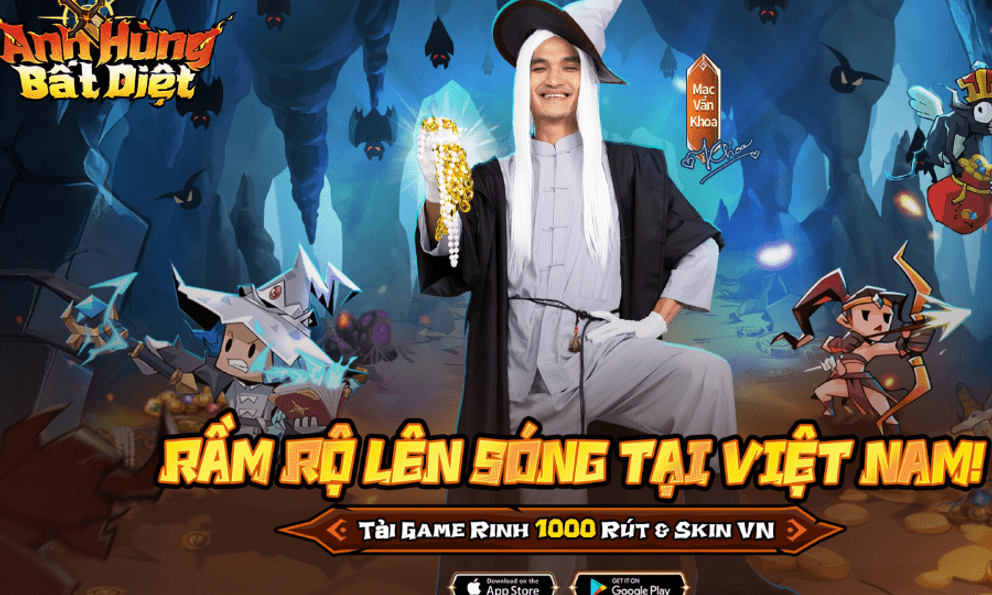 RPG treo máy cày đồ Anh Hùng Bất Diệt do Mạc Văn Khoa đại diện chính thức ra mắt Việt Nam