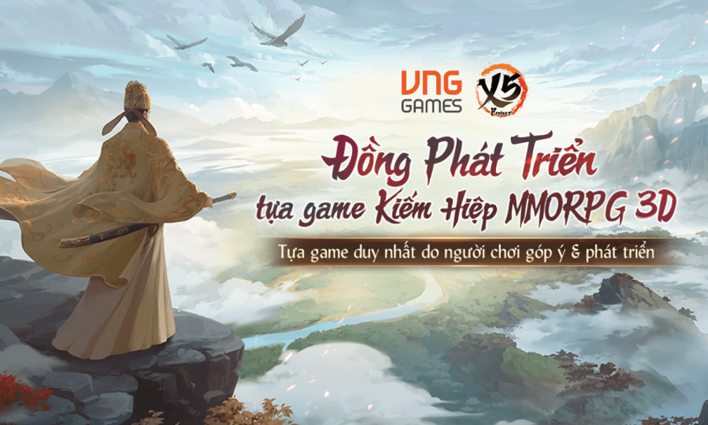 VNGGames ra mắt dự án game MMORPG Kiếm Hiệp X5 - một thế giới võ lâm do chính game thủ Việt Nam đồng phát triển