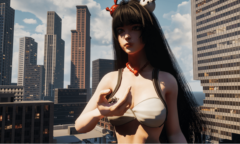 Xuất hiện tựa game siêu dị trên Steam, người chơi nhập vai hot girl gợi cảm khổng lồ, cố gắng tàn phá đô thị