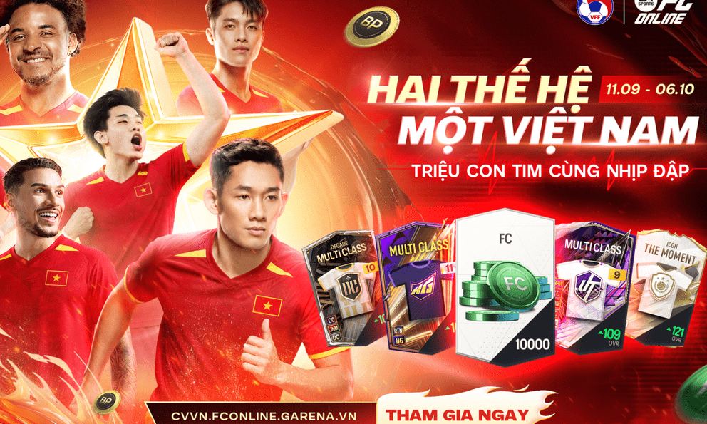 Tiếp lửa đội tuyển Việt Nam tại đấu trường khu vực, rinh trọn quà tặng hấp dẫn từ FC Online