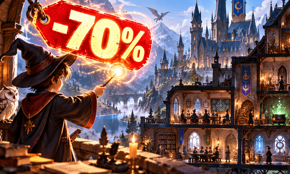 Lấy cảm hứng từ Harry Potter, tựa game phép thuật này đang chạm đáy giá trên Steam, giảm 70% xuống mức thấp nhất lịch sử