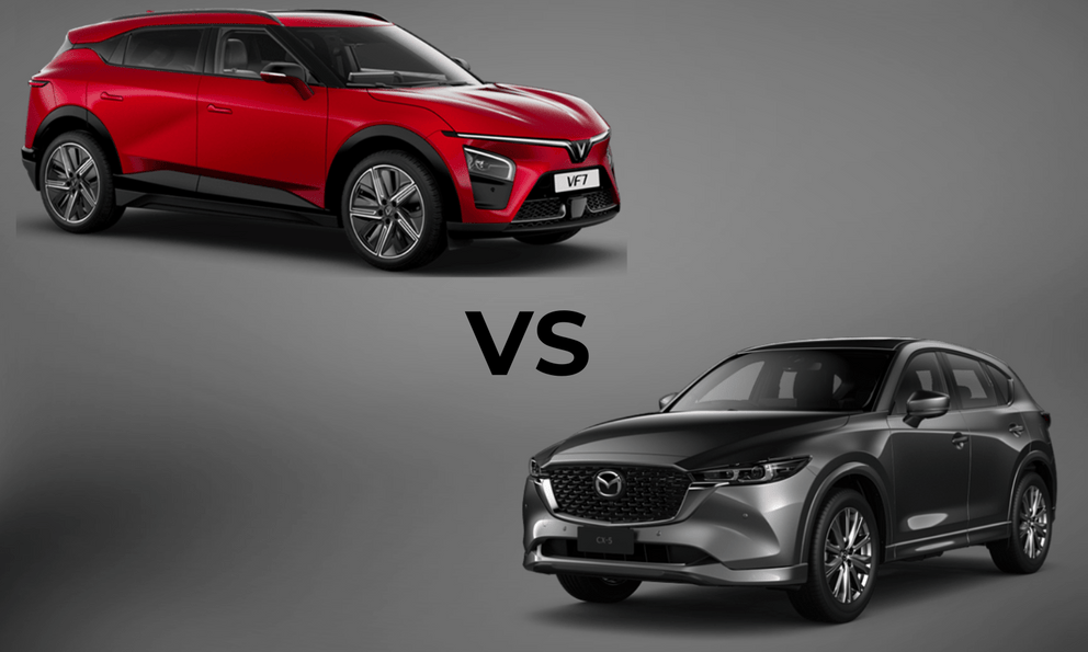 Tầm giá 1 tỷ đồng, chọn VinFast VF 7 vận hành như xe thể thao tiền tỷ hay Mazda CX-5 hài hoà, trung tính?