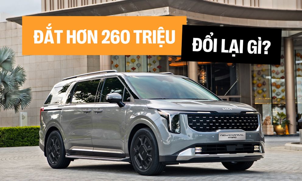 Kia Carnival hybrid đắt hơn bản dầu 260 triệu và đây là từng khác biệt về trang bị