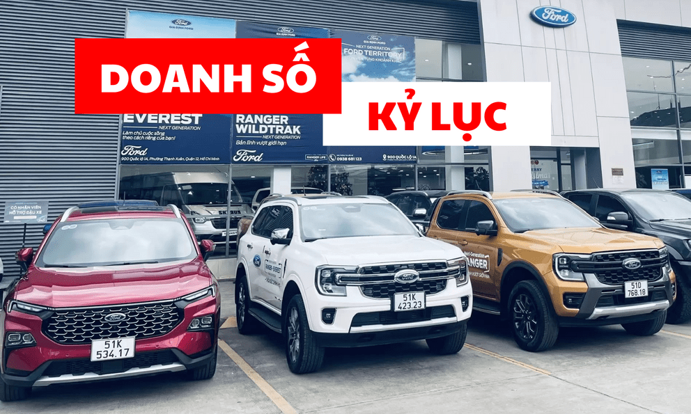 Ford Việt Nam bán nhiều kỷ lục: Ranger, Everest, Transit đều nhất phân khúc, thị phần dễ top 4 toàn thị trường