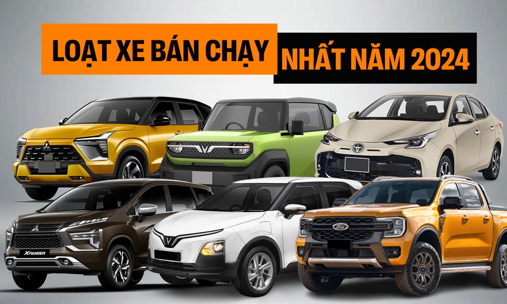 Bộ đôi VinFast lần đầu đứng top doanh số, Vios vượt Accent và những xáo trộn khác trong 10 xe bán chạy nhất năm 2024 tại Việt Nam