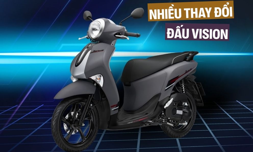 Yamaha Janus 125 thế hệ mới ra mắt Việt Nam: Thay đổi thiết kế, yên chống nóng, lốp không săm, cốp lớn hơn song vẫn thua Honda Vision