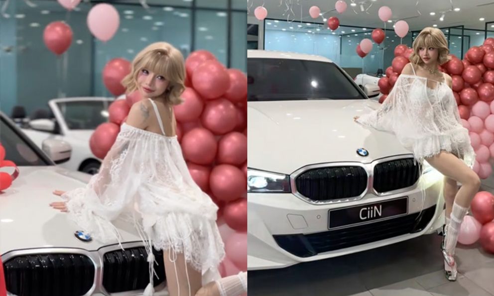 Tậu BMW 320i Sport Line giá gần 1,6 tỷ đồng, TikToker CiiN Bùi Thảo Ly được CĐM vội 'xin vía mua xe'