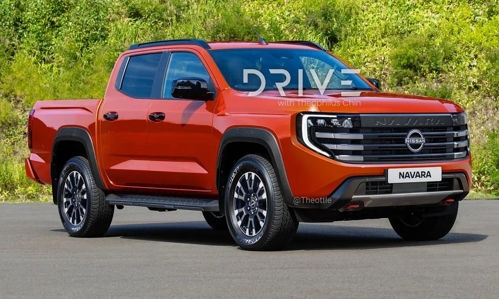 Thông tin này cho thấy Nissan Navara đời mới có thể ra mắt ngay giữa năm nay, chung khung gầm nhưng thiết kế khác hẳn Triton