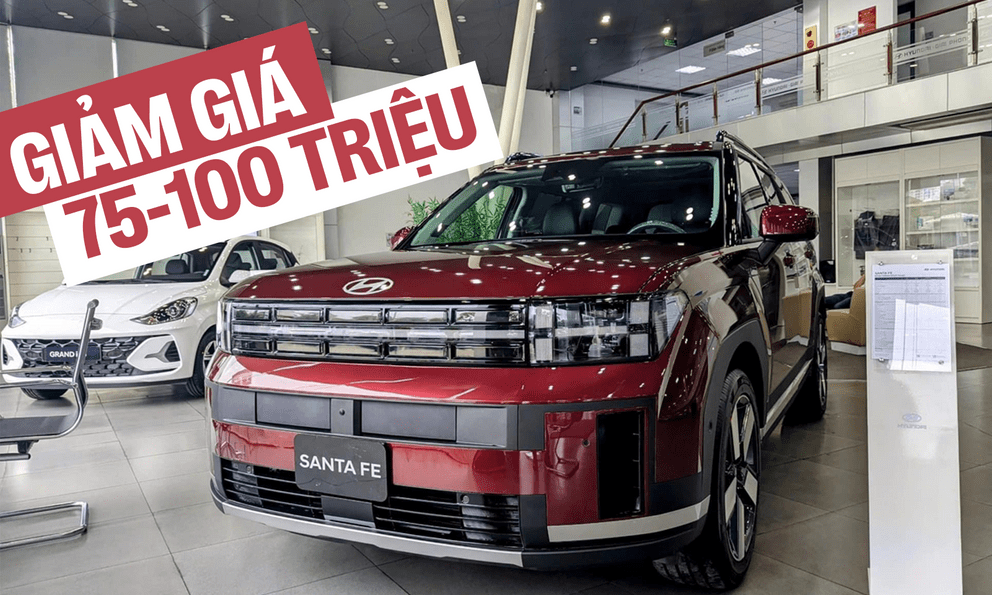 Hyundai Santa Fe giảm 100 triệu tại đại lý: Bản thấp nhất chưa đến 1 tỷ đồng, tăng sức cạnh tranh Everest