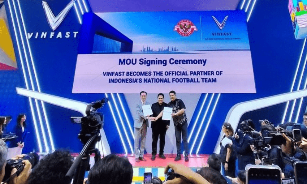 VinFast tài trợ đội tuyển bóng đá Indonesia: Đặt mục tiêu tham dự World Cup 2026
