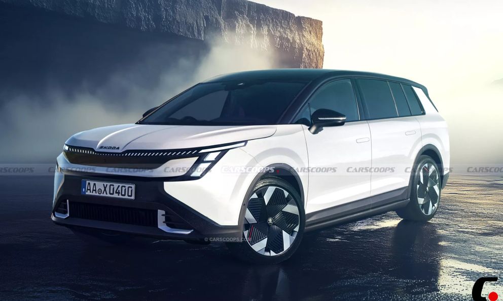 Xem trước Skoda Space - SUV 7 chỗ chạy điện có thiết kế lột xác, nội thất kiểu tương lai, có thể chạy 700km/sạc