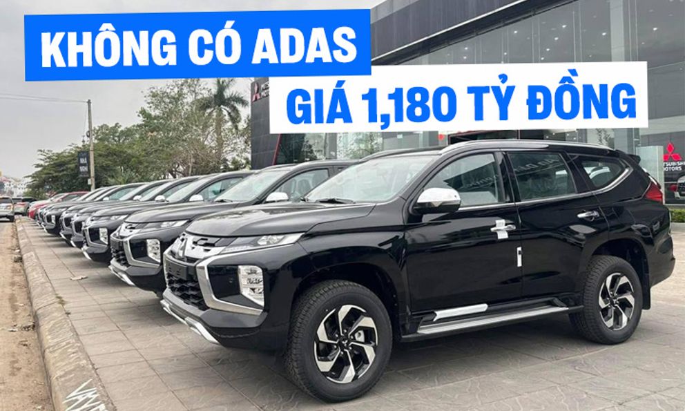 Mitsubishi Pajero Sport bản mới bất ngờ xuất hiện tại đại lý: Giá 1,18 tỷ đồng, máy xăng 3.0 V6 mạnh 206 mã lực nhưng chỉ 2 túi khí, không có ADAS
