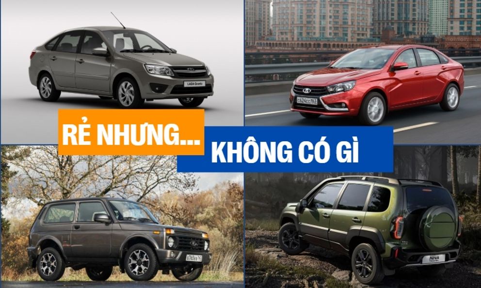 Bóc 4 xe Lada của Nga sắp vào Việt Nam: Granta đấu Attrage, Vesta cạnh tranh Vios, Niva và Niva Travel đối đầu Jimny bằng giá 'sốc', nhưng thiết kế, trang bị thì như đồ cổ