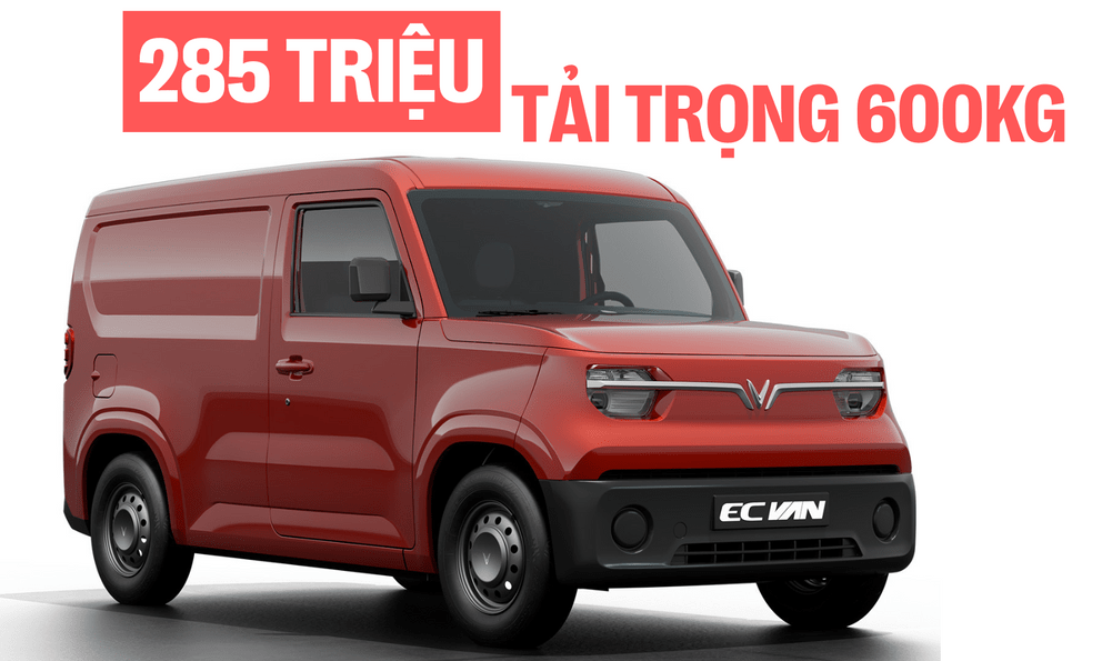 VinFast EC Van ra mắt Việt Nam: Giá từ 285 triệu đồng, động cơ ngang VF 3, chạy 150km/sạc, thùng hàng 2.600 lít, tải trọng trên 600kg