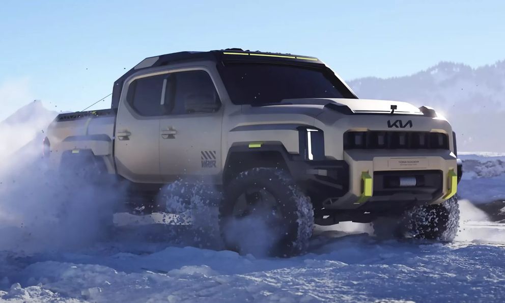 Bán tải Kia Tasman bản off-road 'nặng đô' chạy thử: Nhiều chi tiết hầm hố, chờ ngày ra mắt đấu Ford Ranger Raptor