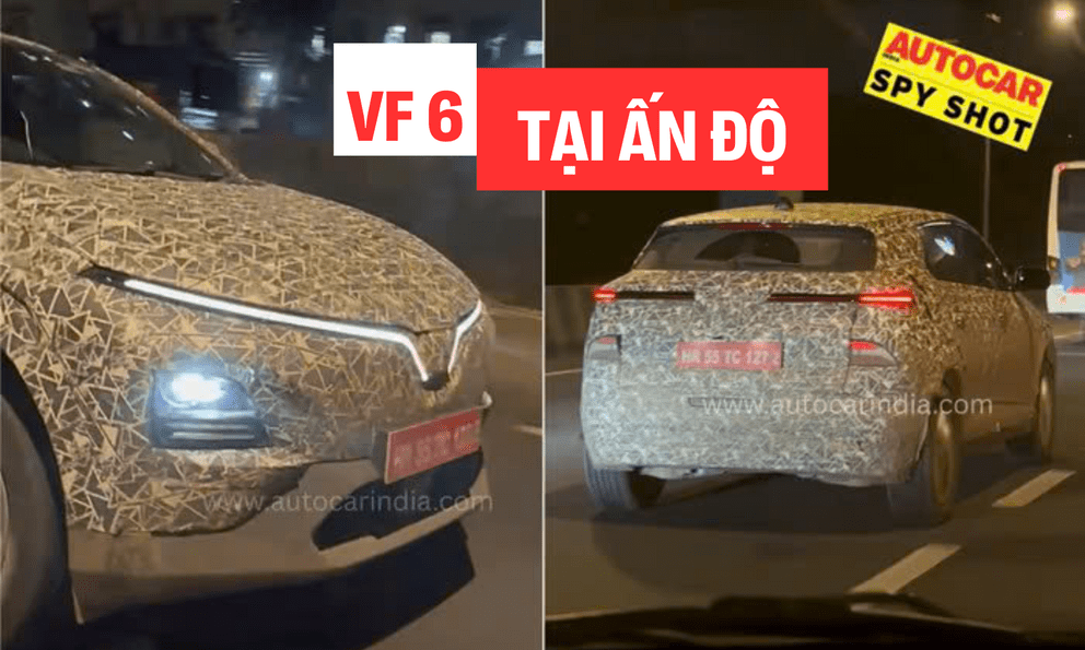 VinFast VF 6 lộ ảnh thử nghiệm tại Ấn Độ: Nhiều thông số bằng bản ở Việt Nam nhưng khoảng sáng gầm tăng thêm 20mm