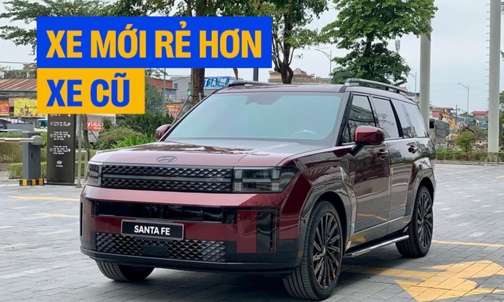 Ngược đời xe cũ đắt hơn xe mới: Đại lý xả kho giảm giá 200 triệu, Hyundai Santa Fe ‘lướt’ bị dồn vào thế khó, bản Prestige chạy 9.000 km đắt hơn bản Calligraphy Turbo ‘đập hộp’