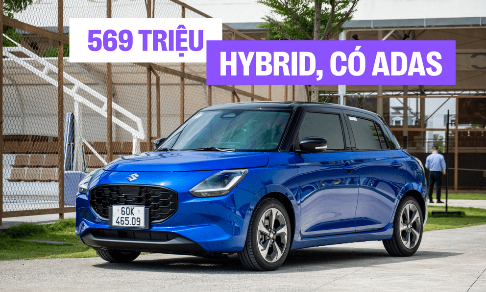 Suzuki Swift 2025 ra mắt Việt Nam: Giá 569 triệu, máy hybrid, 6 tính năng ADAS, đấu Mazda2 hatchback