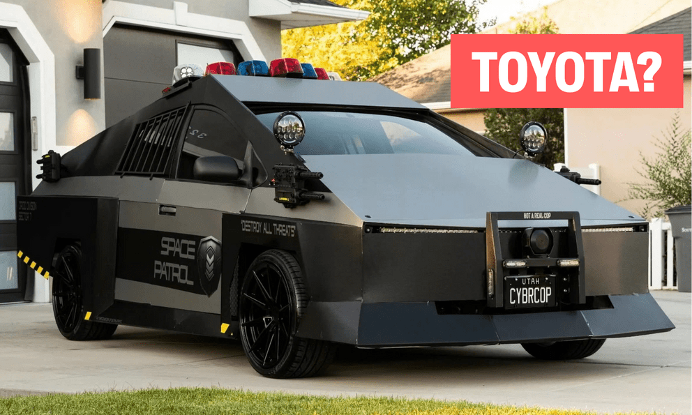 'Dị' như dân chơi này: Nhìn rất Tesla Cybertruck nhưng lại là... Toyota