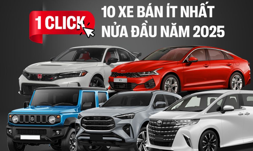 Loạt ô tô có doanh số ít nhất nửa đầu năm 2025: Civic Type R đứng nhất, 3/4 phân khúc sedan hạng D góp mặt 