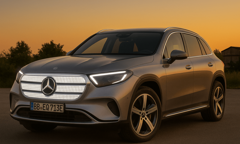 Mercedes-Benz GLC bản điện để lộ mặt ca lăng 'nghìn LED' lấp lánh, nền tảng lớn hơn bản xăng, dễ ra mắt ngay tháng sau