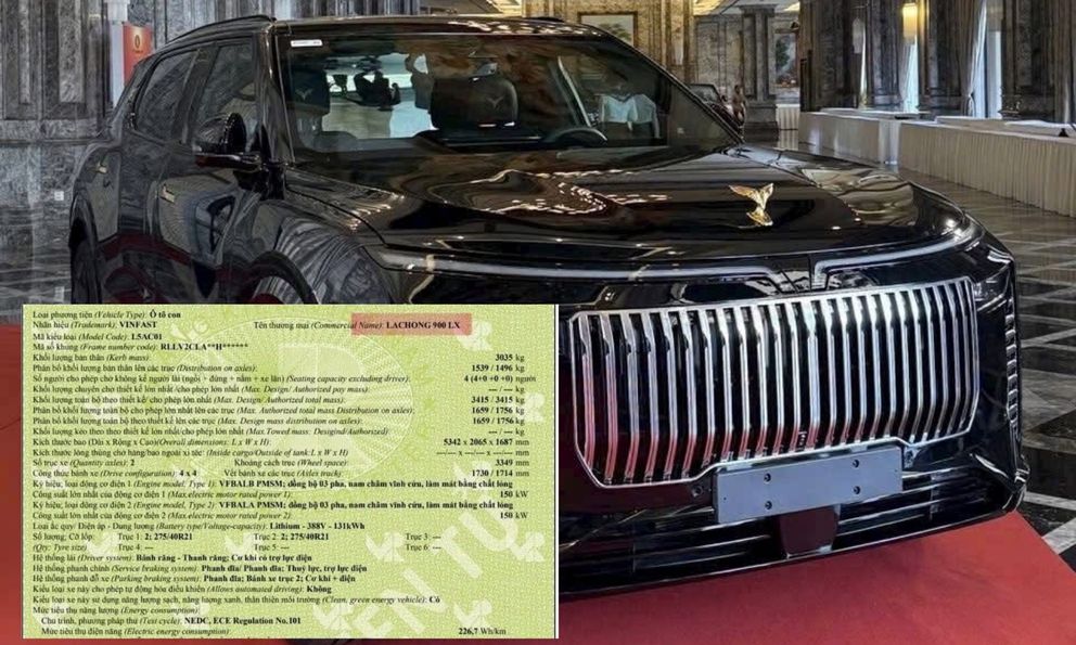 VinFast VF 9 bản đặc biệt lộ thông số: Động cơ 201 mã lực, pin lớn hơn, cabin 4 chỗ