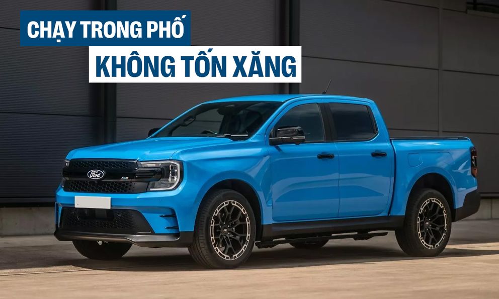 Ford Ranger bản này về Việt Nam thì nhiều người sẽ thích: Máy hybrid mạnh hơn hẳn Raptor, chạy 2 vòng hồ Tây không tốn một giọt xăng