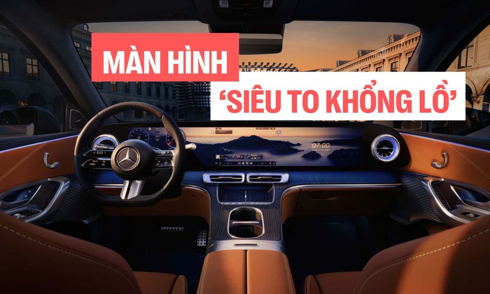 Mercedes-Benz GLC đời mới có ảnh nội thất cực ‘wow’: Màn hình siêu khổng lồ phủ kín táp lô tích hợp 1.000 bóng LED