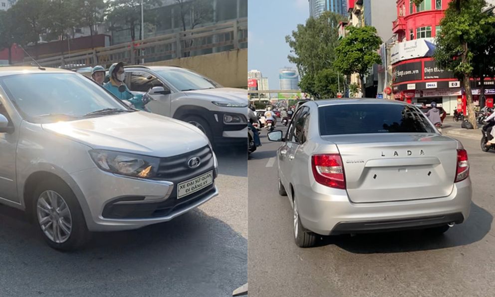 Lada Granta lộ diện trên đường phố Hà Nội: Thiếu nhiều thứ, dòng chữ đầu xe gây chú ý, chuyên gia cho rằng vẫn có một bộ phận thích