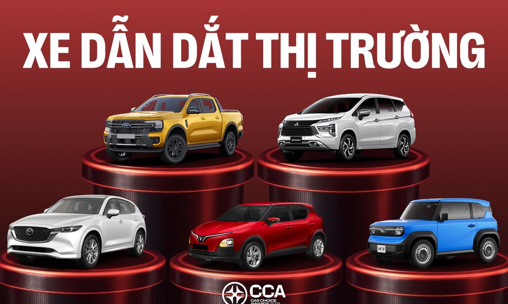 Ranger, CX-5, Xpander, VF 3 và VF 5 tranh giải ‘Xe Dẫn dắt thị trường’ tại CCA 2025