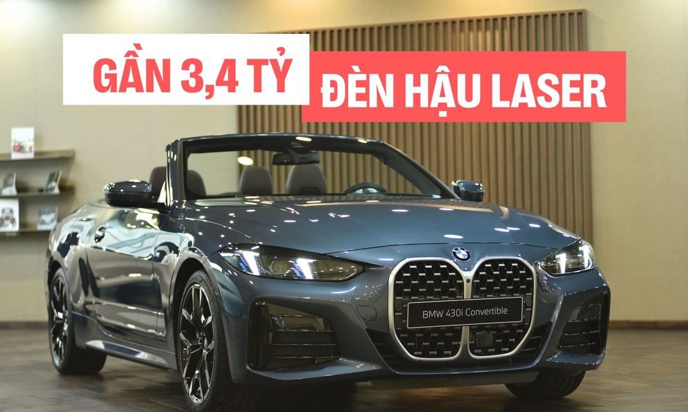 BMW 4 Series 2025 về đại lý: Giá từ gần 3,4 tỷ đồng cho bản mui trần, lần đầu có ADAS, giao diện đèn gây chú ý