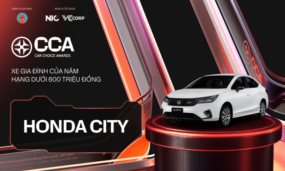 Honda City thắng sát nút giải ‘Xe Gia đình của năm Hạng dưới 600 triệu đồng’