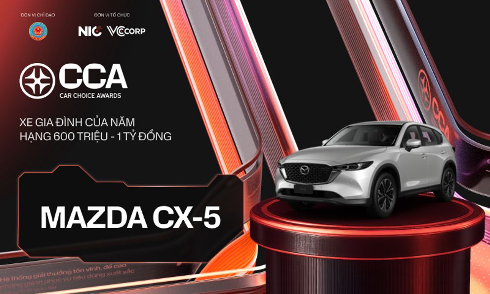 Mazda CX-5 ‘lội ngược dòng’ thắng giải ‘Xe Gia đình của năm Hạng 600 triệu - 1 tỷ đồng’