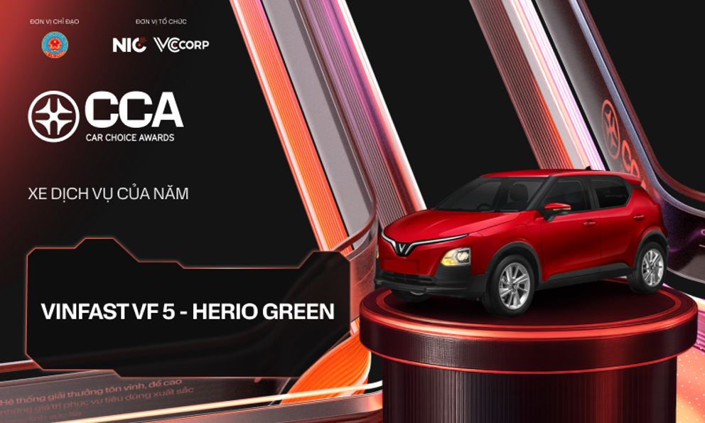 VinFast VF 5 - Herio Green áp đảo đối thủ để trở thành ‘Xe Dịch vụ của năm’
