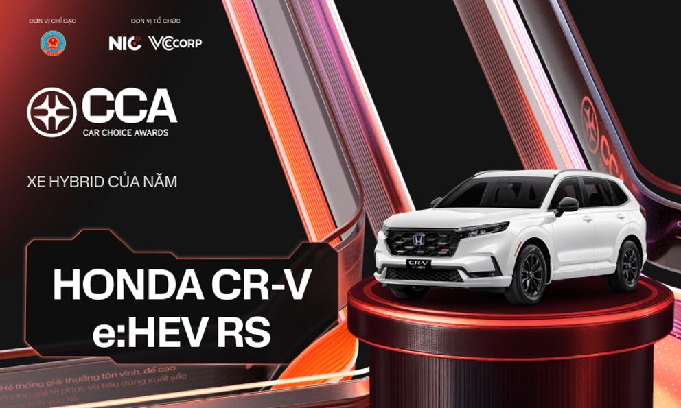 Vượt các xe của Toyota, BYD, Honda CR-V e:HEV RS thắng cách biệt giải ‘Xe hybrid của năm’