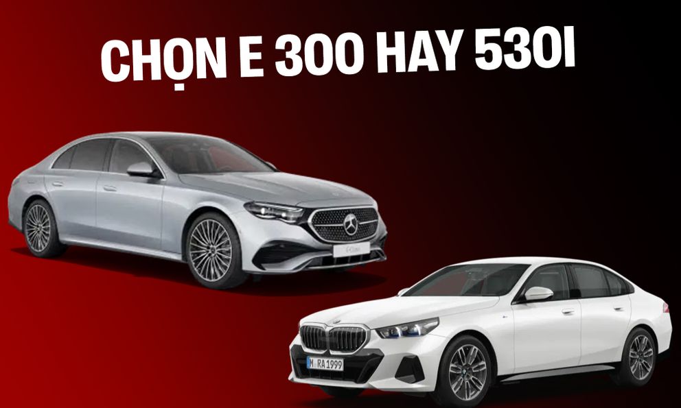 So sánh chi tiết giữa Mercedes-Benz E 300 AMG và BMW 530i M Sport: Chênh 110 triệu đồng và những thứ đánh đổi là...
