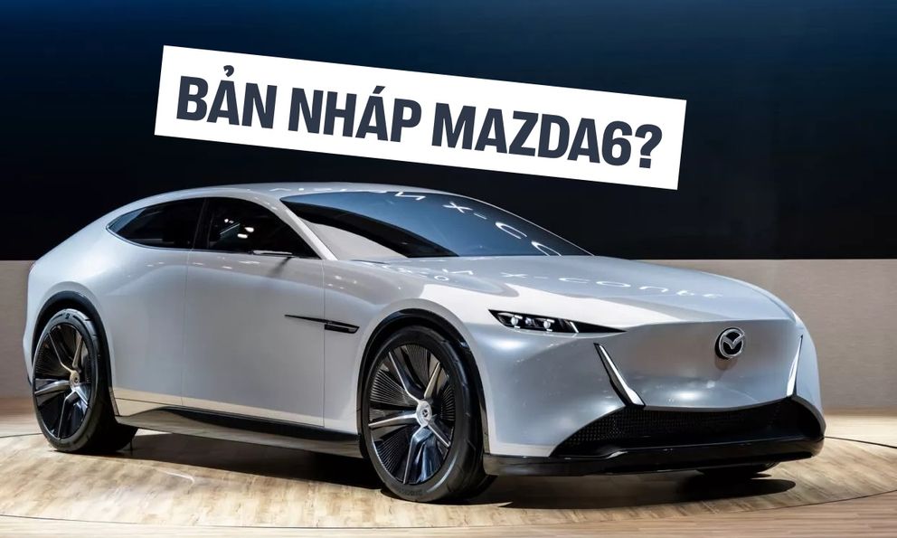 Mẫu xe mới ra mắt này dễ là ‘bản nháp’ của Mazda6: Máy hybrid hơn 500hp, chạy 160km không cần xăng