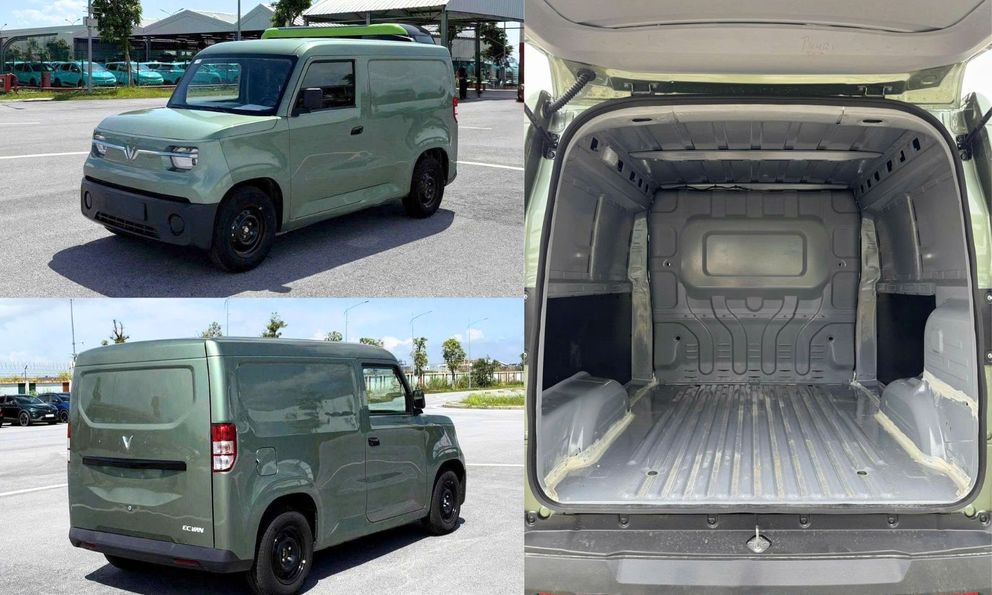 Lộ ảnh không che khoang chở hàng VinFast EC Van: Dung tích 2.600 lít, tải trọng 600kg, không có cửa lùa