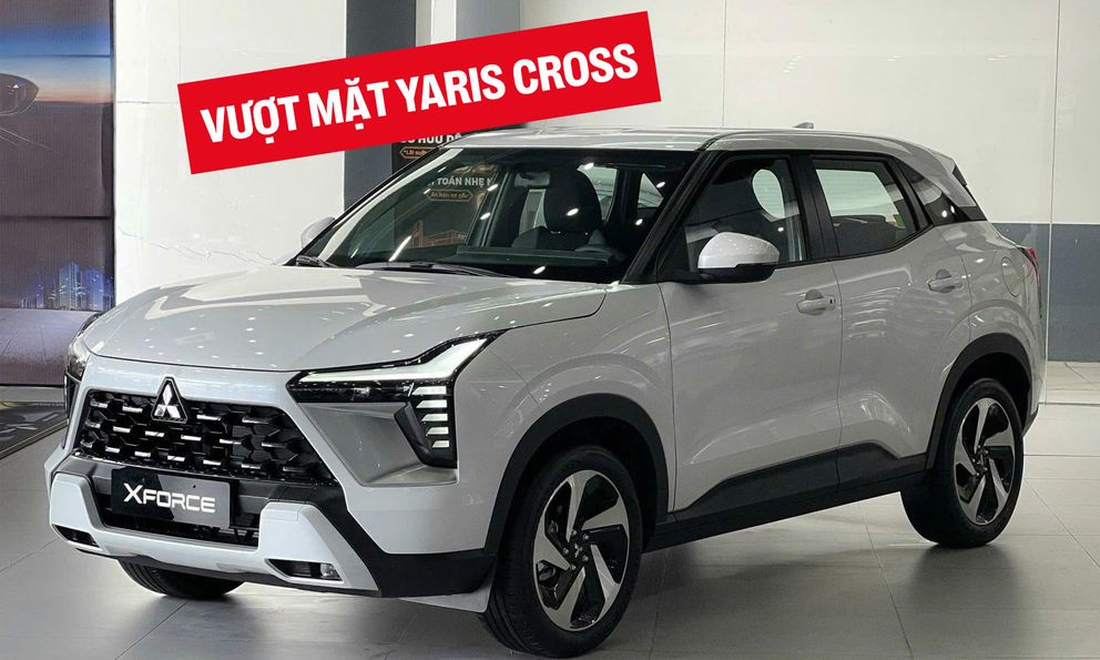 Bán 1.854 xe một tháng, Mitsubishi Xforce lần thứ hai vượt mặt Yaris Cross, rộng cửa trở lại top 10 xe bán chạy nhất tháng