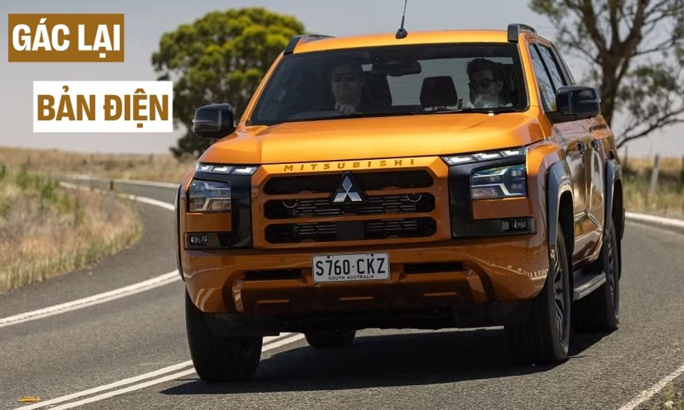 Mitsubishi Triton sẽ có động cơ hybrid đấu Ranger nhưng không làm bản điện như dự kiến, hãng đưa lý do không hợp off-road