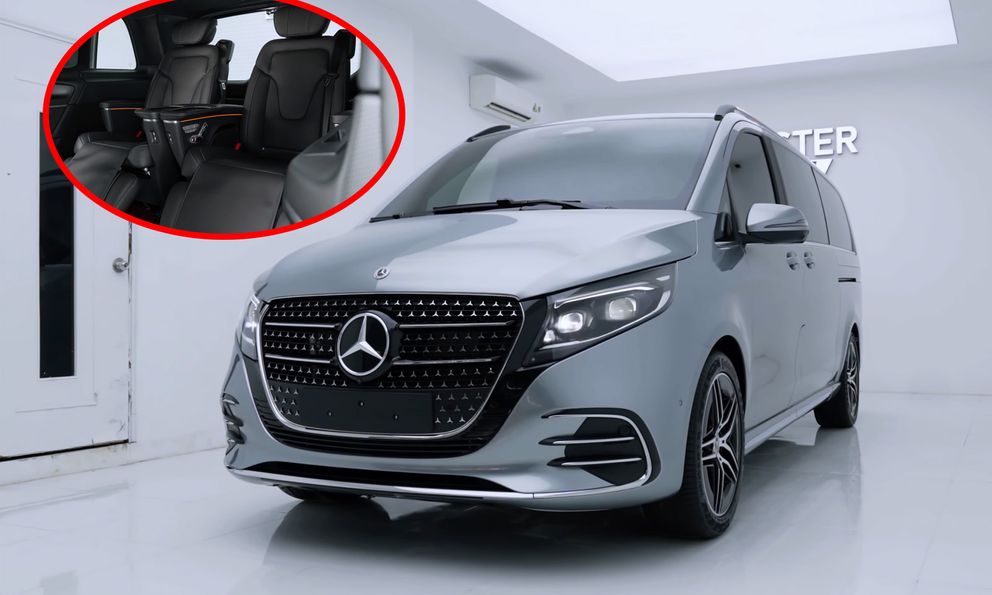 Vừa sắm Mercedes-Benz V-Class mới cứng giá 4 tỷ đồng, chủ xe cho độ lại 4 ghế 'chủ tịch' vì 'không muốn 4 người con phải chịu thiệt'