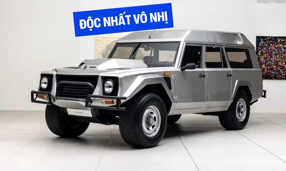 Xe Lamborghini 'siêu dị' từng thuộc về quốc vương Brunei lên sàn đấu giá: Động cơ V12, số sàn, 10 chỗ ngồi, độc nhất trên thế giới