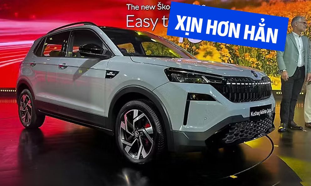Ảnh thực tế Skoda Kushaq 2026 vừa ra mắt: Cụm đèn LED mới bắt mắt, thêm cửa sổ trời toàn cảnh và nhiều tiện ích mới đấu Xforce, Yaris Cross