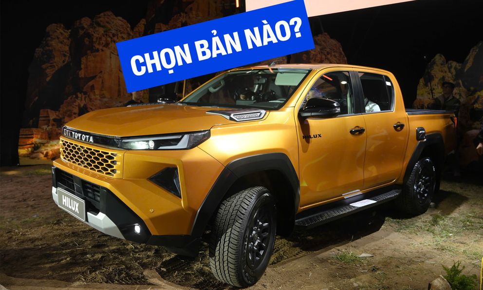 Soi 3 phiên bản của Toyota Hilux 2026: Chênh 271 triệu đồng, đánh đổi tiện nghi, vận hành và ADAS 