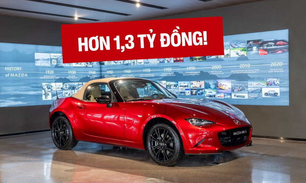 Mazda MX-5 2026 nhận đặt cọc tại Việt Nam: Sale báo giá 1,359 tỷ đồng, rẻ hơn BRZ, dự kiến giao xe tháng 5/2026