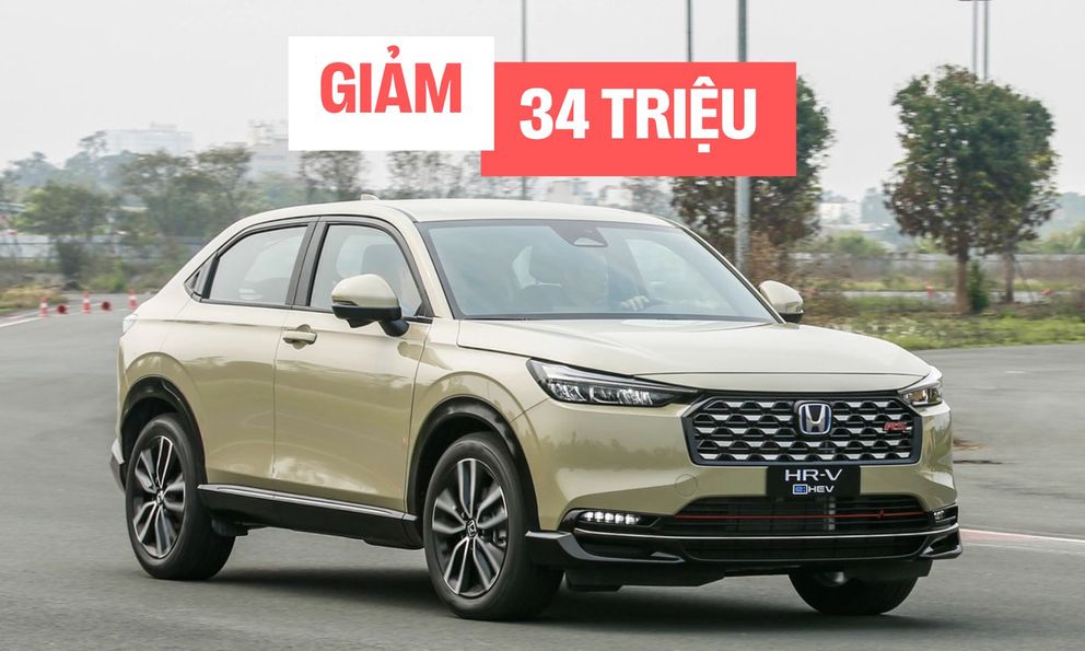 Honda HR-V hybrid giảm 34 triệu đồng, từ đắt hơn nay rẻ hơn Toyota Corolla Cross HEV 30 triệu đồng