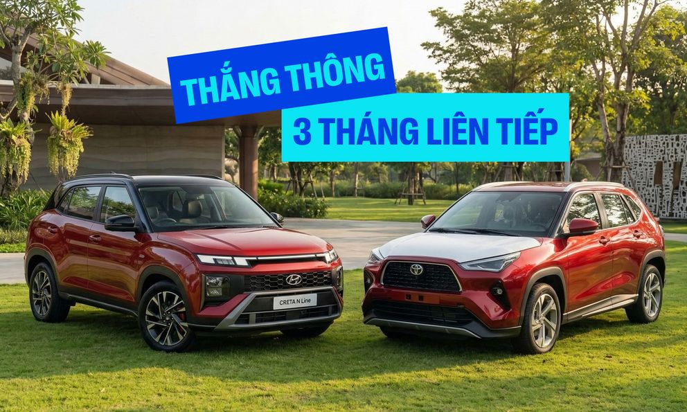 Cùng sụt giảm vì 'ăn Tết', Hyundai Creta vẫn kịp 'vượt mặt' Toyota Yaris Cross, thiết lập chuỗi thắng 3 tháng liên tiếp